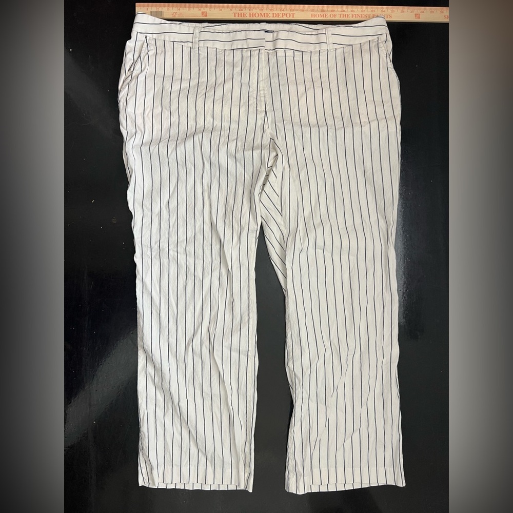 Lands End Wide Leg linen pants 26W